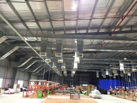 giải pháp làm mát nhà máy