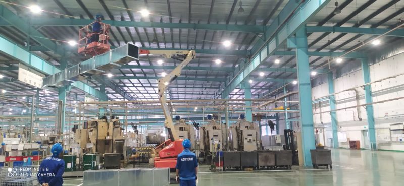 giải pháp làm mát nhà xưởng